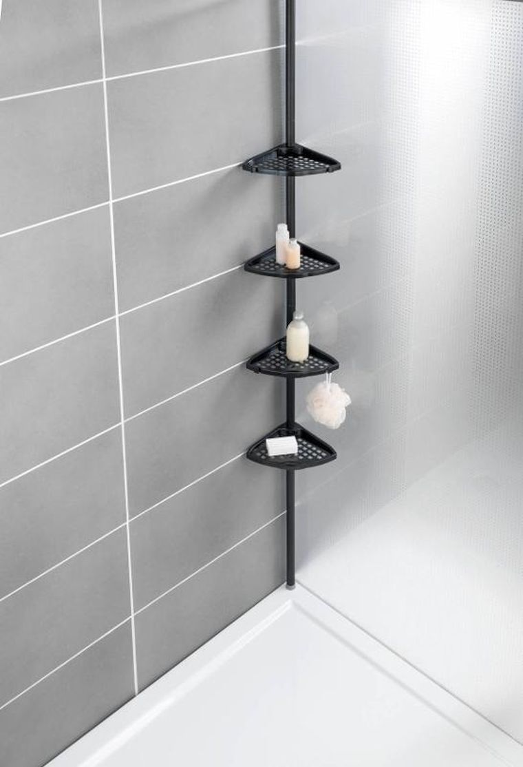 Allstar, metalowa półka pod prysznic z regulowaną wysokością, Allstar