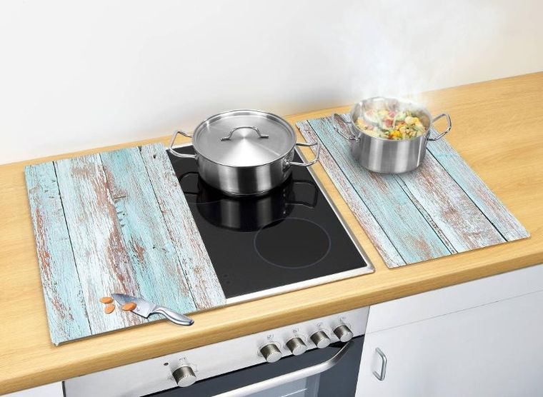 Allstar, podkładki kuchenne drewno, 2 szt., szkło, 52-30 cm