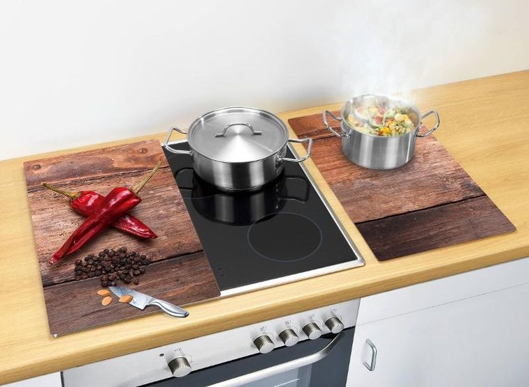 Allstar, podkładki kuchenne, Papryczki, 2 szt., szkło, 52-30 cm