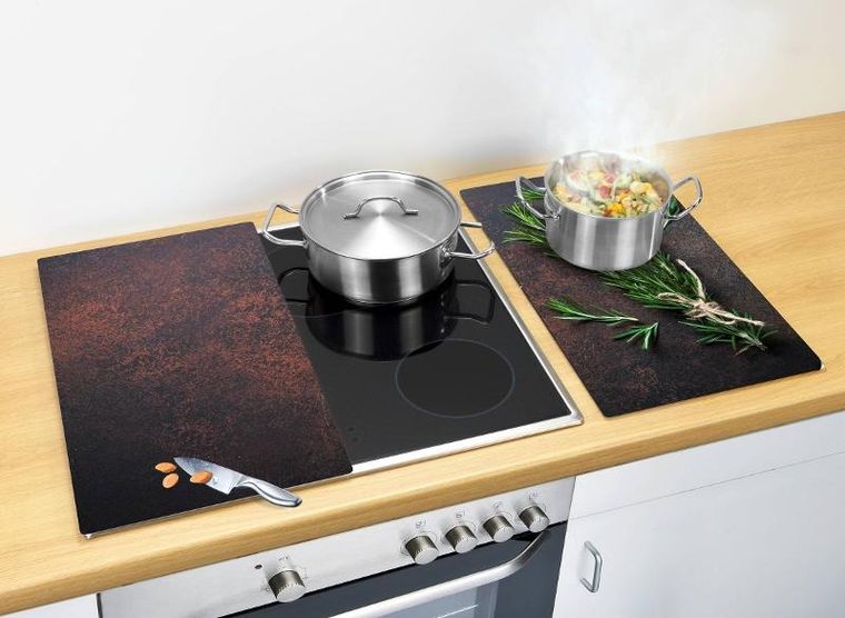 Allstar, podkładki kuchenne, Rozmaryn, 2 szt., szkło, 52-30 cm