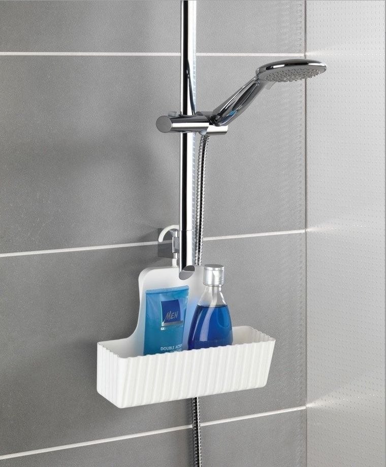 Allstar, półka łazienkowa, wisząca, Minas Allstar, biała