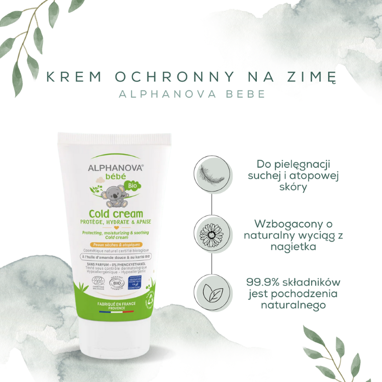 Alphanova Bebe, krem Ochronny na Zimę, cold cream, 50 ml