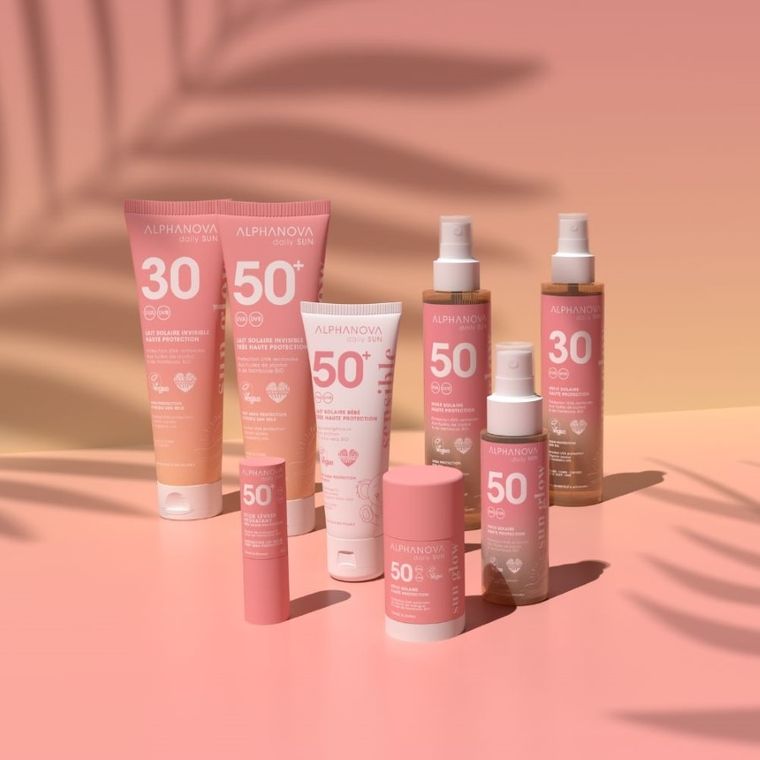 Alphanova, Daily Sun, Glow, pomadka do ust z filtrem SPF50+, 4g