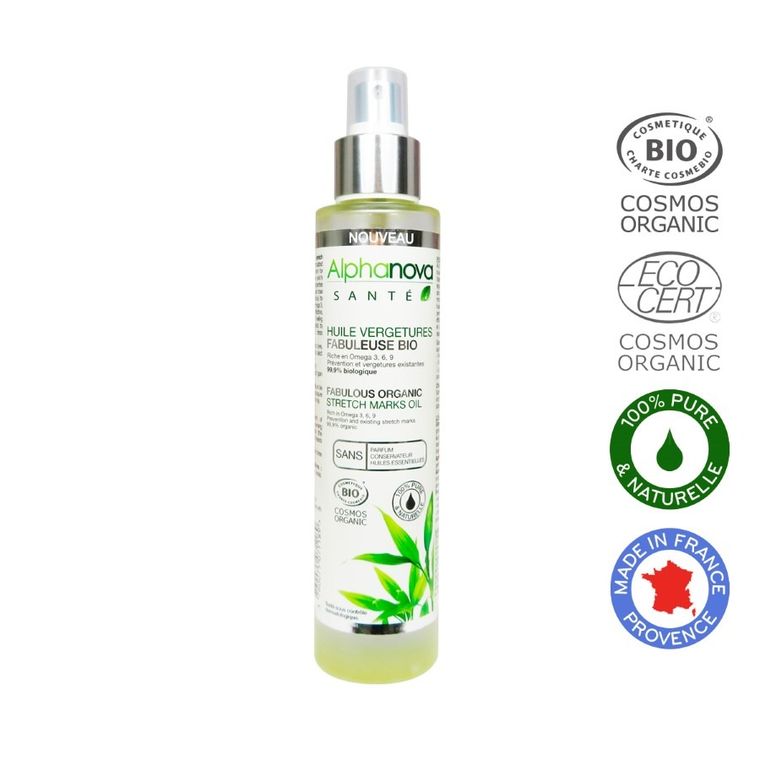 Alphanova Sante, organiczna kompozycja olejków na rozstępy, 100 ml