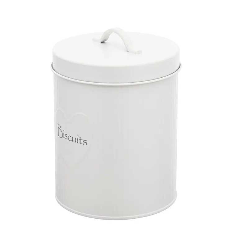 Altom Design, Biscuit, puszka metalowa, z reliefem prążki, 13,5-17 cm