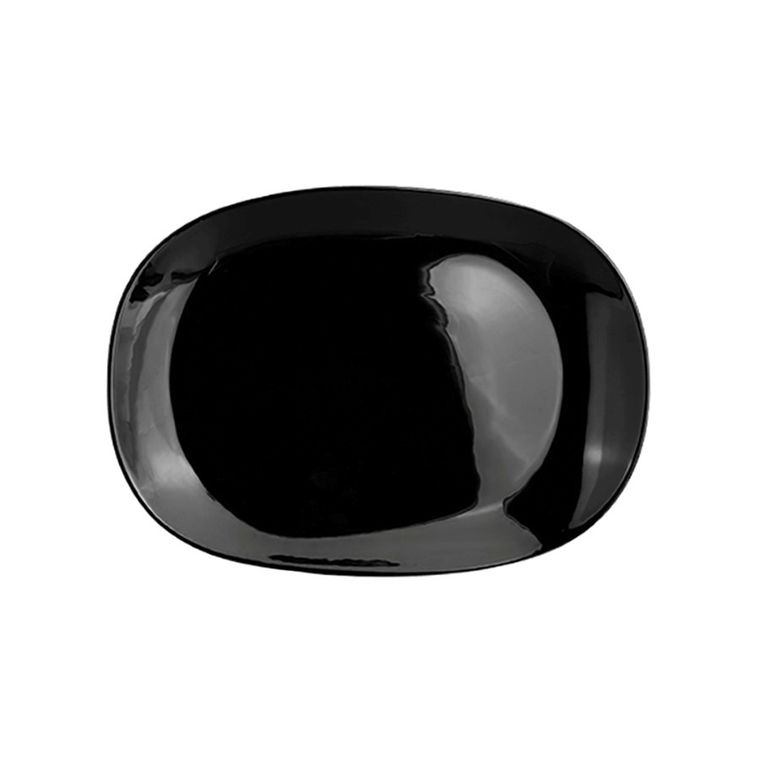 Altom Design, Black Harmony, półmisek, czarny, 30,5-22 cm