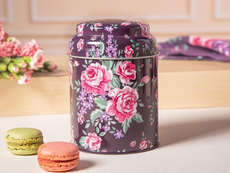 Altom Design, Charlotta, puszka okrągła, 9,5-13,5 cm, fioletowa