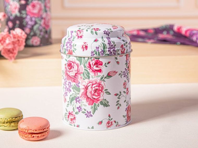 Altom Design, Charlotta, puszka okrągła, 9,5-13,5 cm, jasna