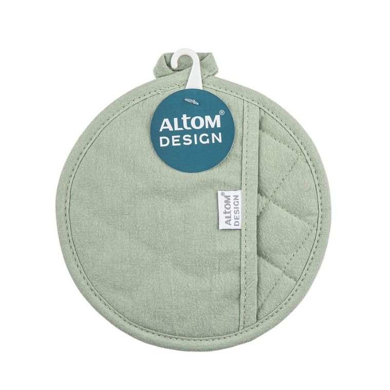 Altom Design, chwytak kuchenny, 100% bawełna, jasna zieleń, ∅ 18 cm