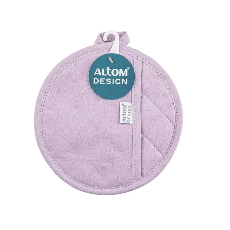 Altom Design, chwytak kuchenny, 100% bawełna, jasny fiolet, 18 cm