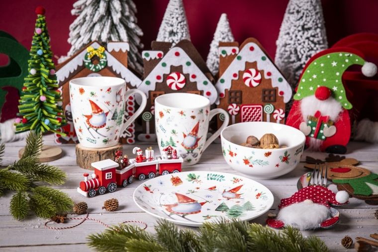 Altom Design, ciuchcia drewniana, 19-2.5-5.5 cm, czerwony