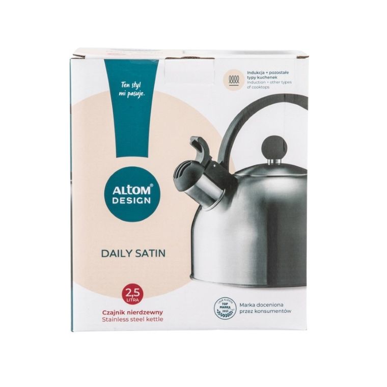 Altom Design, Daily Satin, czajnik nierdzewny, 2,5l