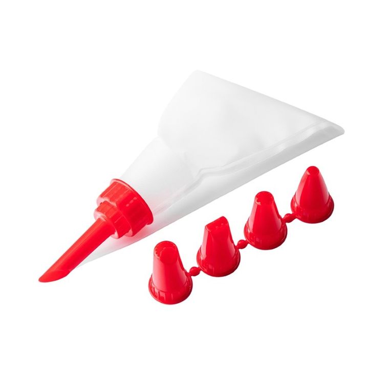 Altom Design, dekorator worek, 6 elementów, czerwony