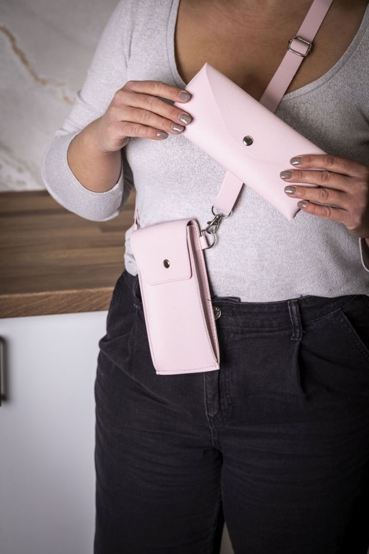 Altom Design, etui na telefon z paskiem, 18-10-1.5 cm, błękitny