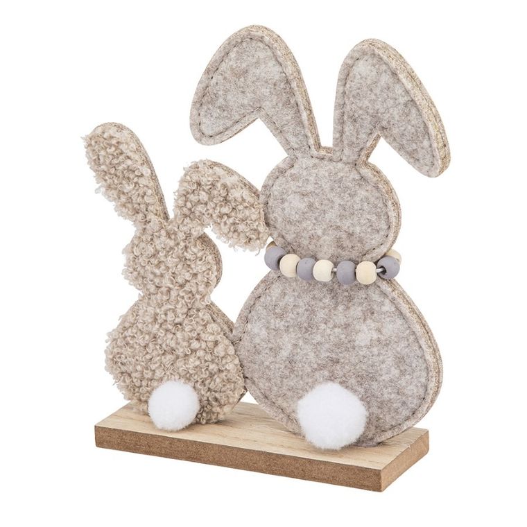 Altom Design, figurka boucle zając, beżowy, 13-4,5-17 cm