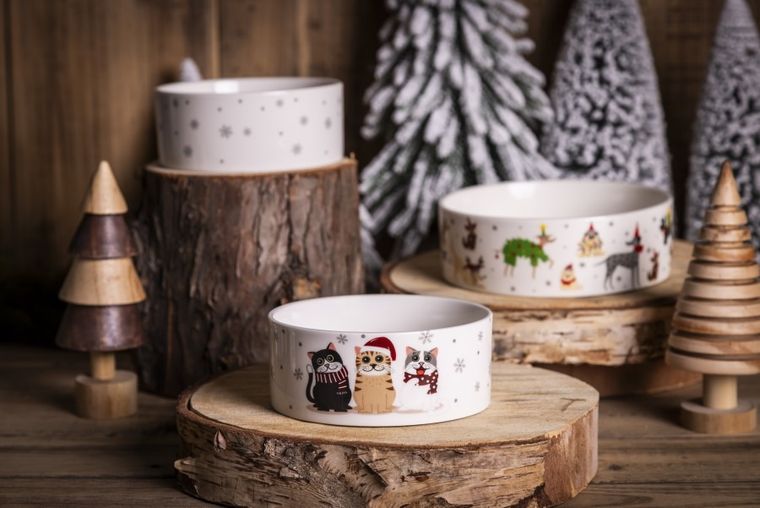 Altom Design, figurka drewniana choinka dwukolorowa, 6-15 cm