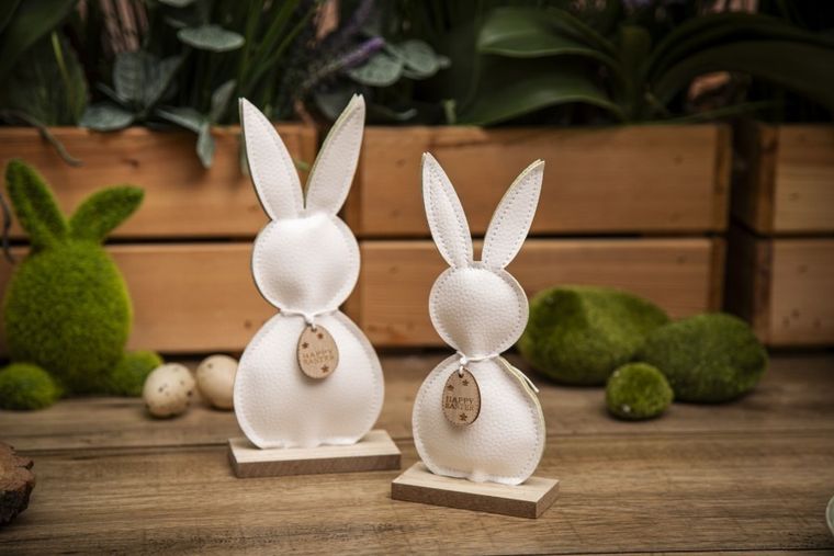 Altom Design, figurka skórkowa, zając z zawieszką, 8-4-18 cm