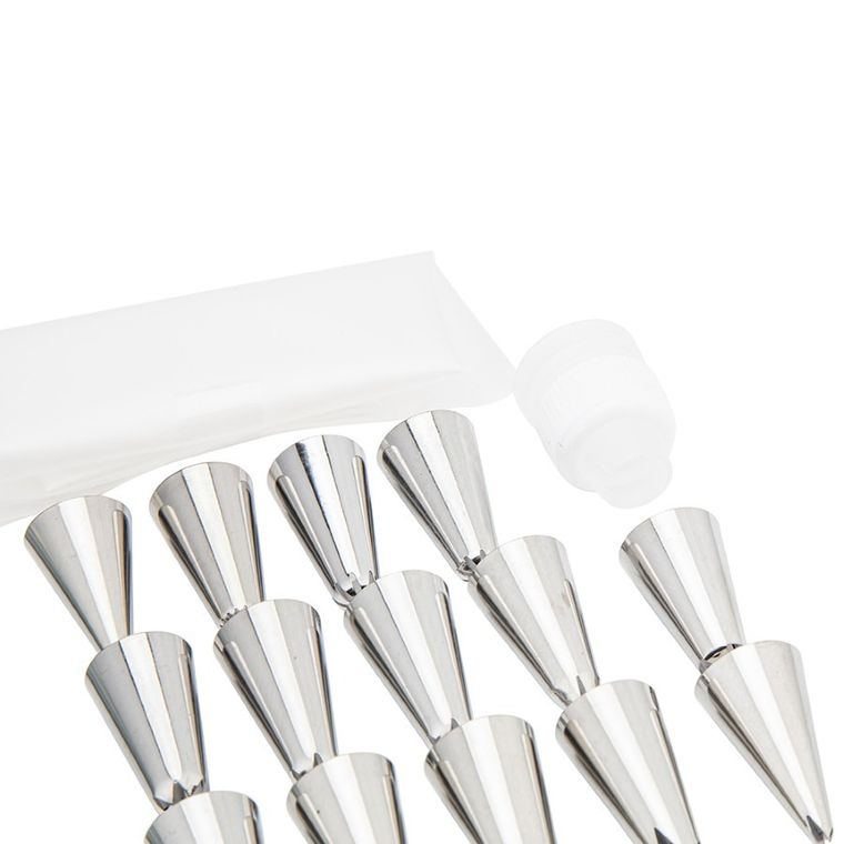 Altom Design, komplet do dekoracji ciast, szałwia, 25 elementów