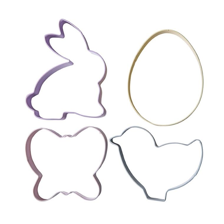 Altom Design, komplet wykrawaczy do ciastek, Wielkanoc, 4 szt.