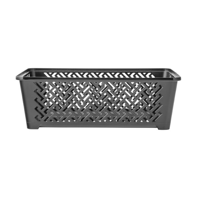 Altom Design, koszyk, 24,5-14,5-8 cm, czarny