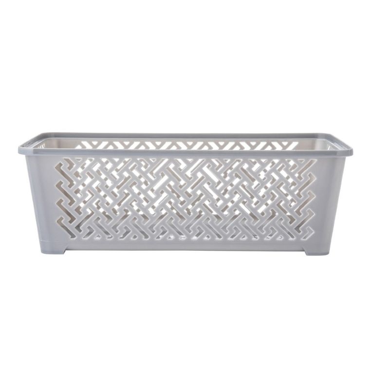 Altom Design, koszyk, 24,5-14,5-8 cm, szary