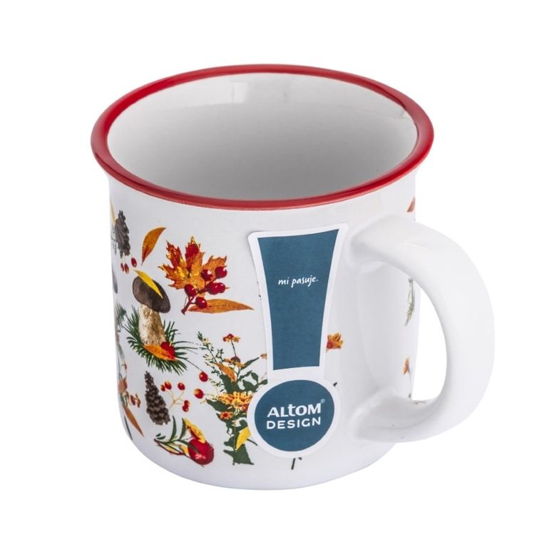 Altom Design, kubek ceramiczny z wywiniętym rantem, jesień, 320 ml