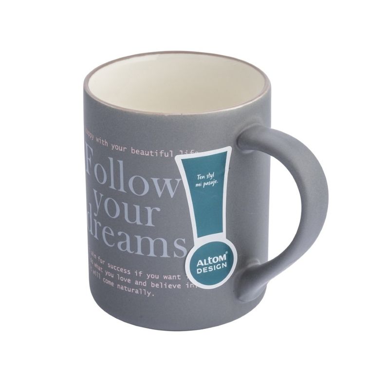 Altom Design, kubek prosty, follow your dreams, 410 ml