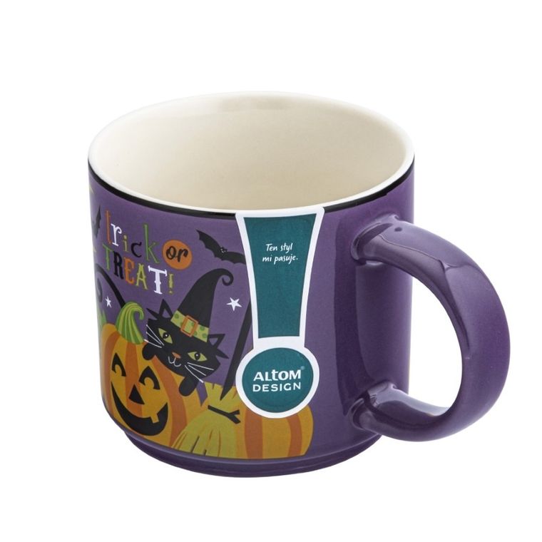 Altom Design, kubek prosty, trick or treat, 420 ml