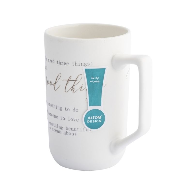Altom Design, kubek prosty, wysoki, good things, 550 ml