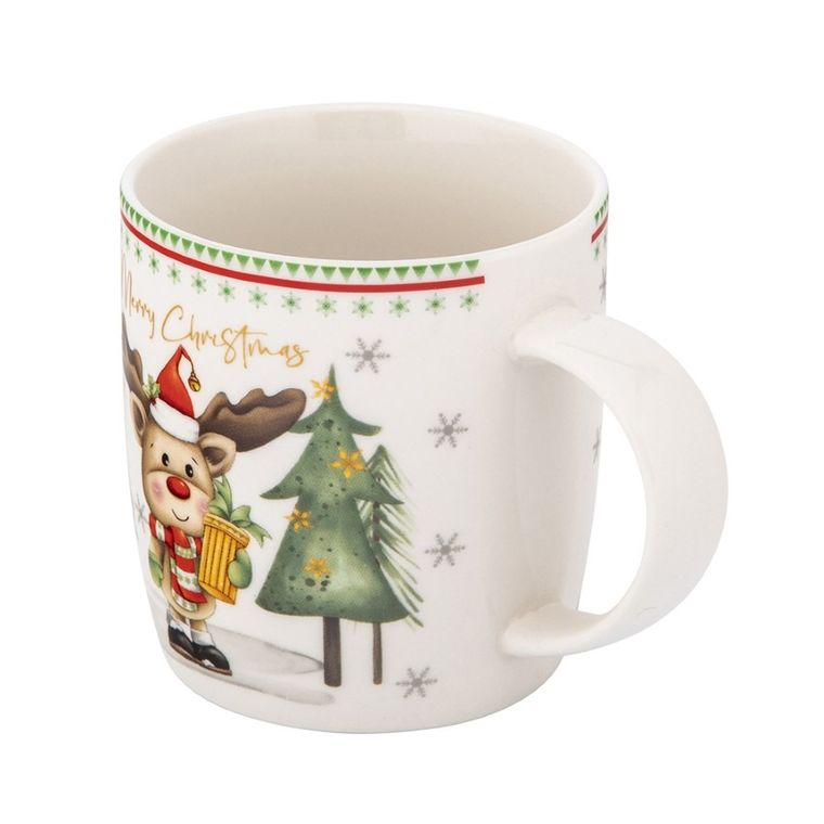 Altom Design, kubek renifer nbc, 400 ml, z maskotką, color box