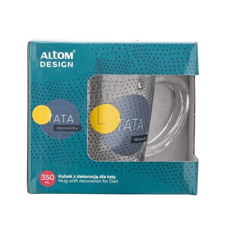 Altom Design, kubek z dekoracją, tata niezawodny, 350 ml