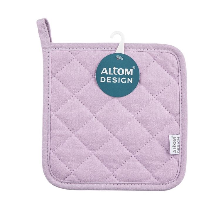 Altom Design, łapka kuchenna, 100% bawełna, jasny fiolet, 18-18 cm