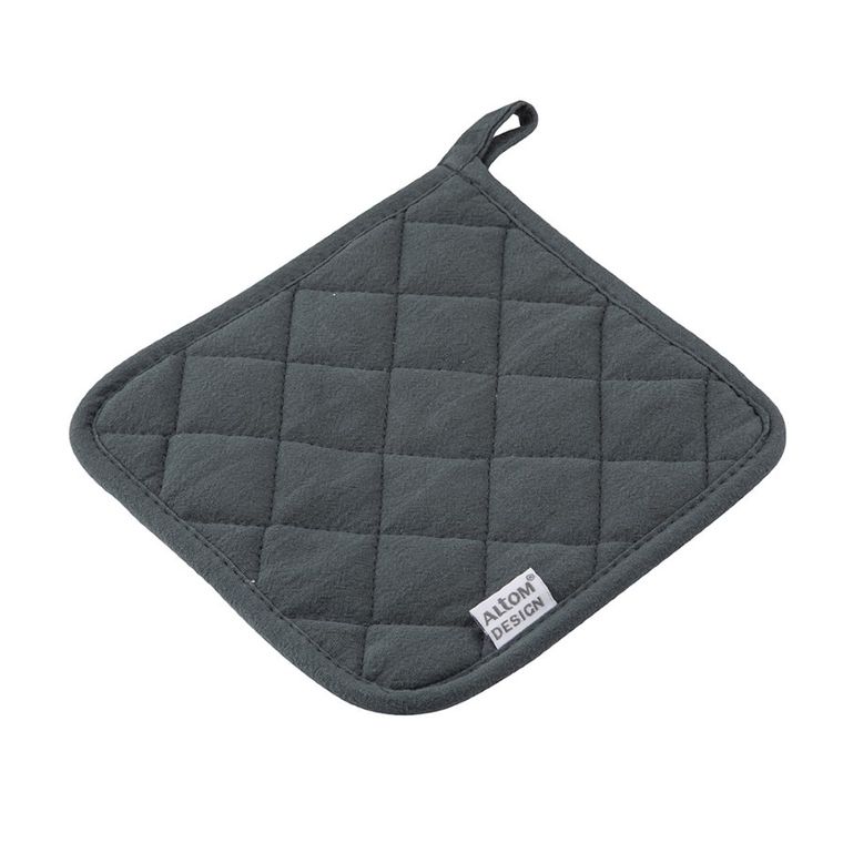 Altom Design, łapka kuchenna, 18-18 cm, 100% bawełna, grafit