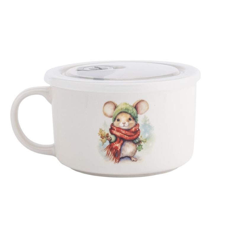 Altom Design, lunchbox z uchem, 800 ml z pokrywką hermetyczną, myszka