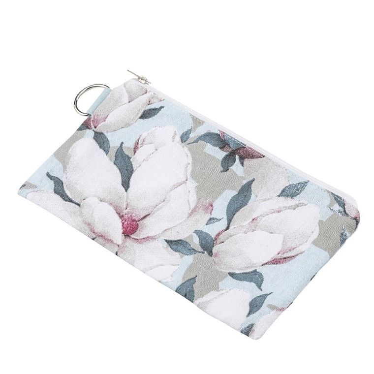 Altom Design, magnolia błękitna, kosmetyczka, 12-20 cm, 100% bawełna