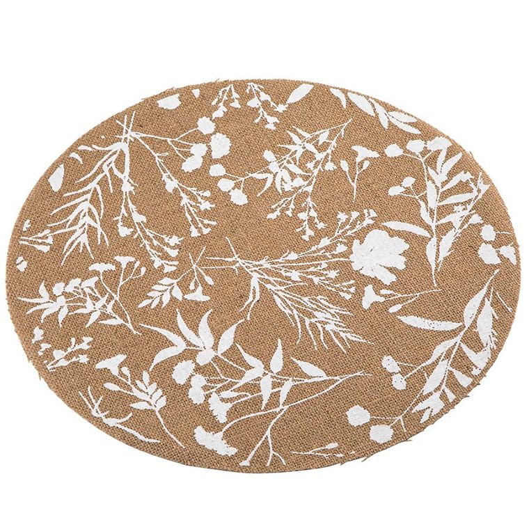 Altom Design, mata naturalna jutowa, polna łąka, 38 cm