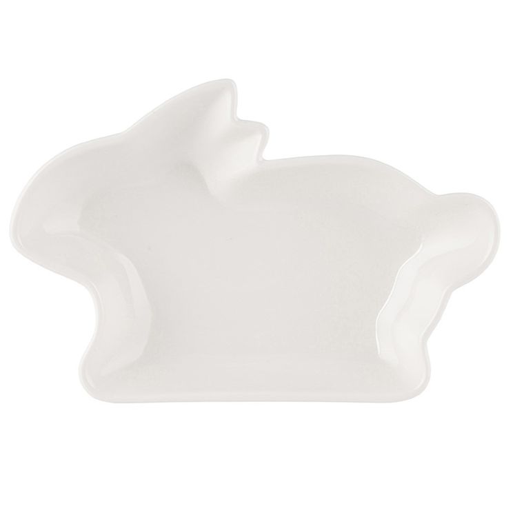 Altom Design, naczynie zajączek, porcelana kremowa, 17,5-12-2,5 cm