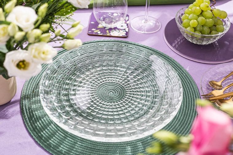 Altom Design, Panteon, talerz, szklany, 28,5 cm