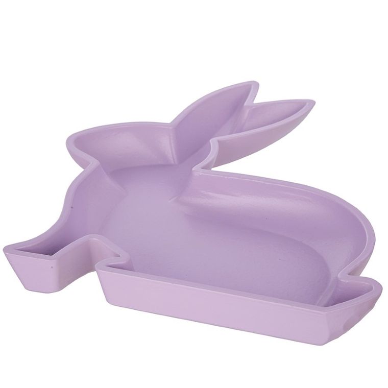 Altom Design, patera ozdobna, MDF, fioletowa, 23-29,5-3 cm