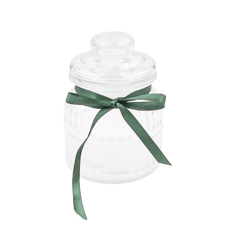 Altom Design, pojemnik do przechowywania, 650 ml, relief z kokardą zieloną