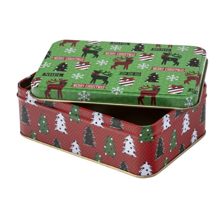 Altom Design, puszka prostokątna, 14,5-10,5-5,5 cm, xmas