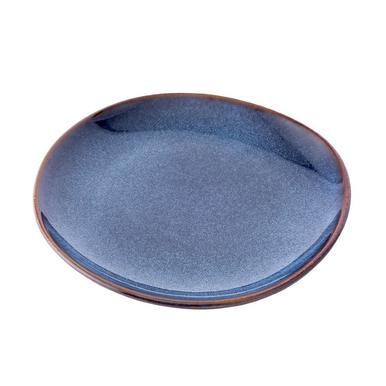 Altom Design, Reactive navy blue, talerz ceramiczny deserowy, 20.5 cm