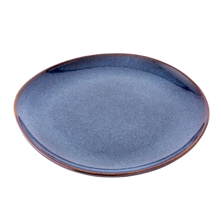 Altom Design, Reactive navy blue, talerz ceramiczny płytki, 25.5 cm