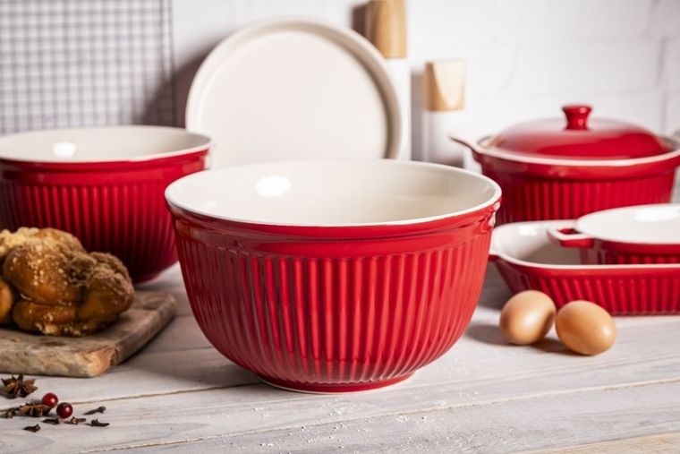 Altom Design, Red Chilli, miska ceramiczna, 22-13 cm, 2,5 l