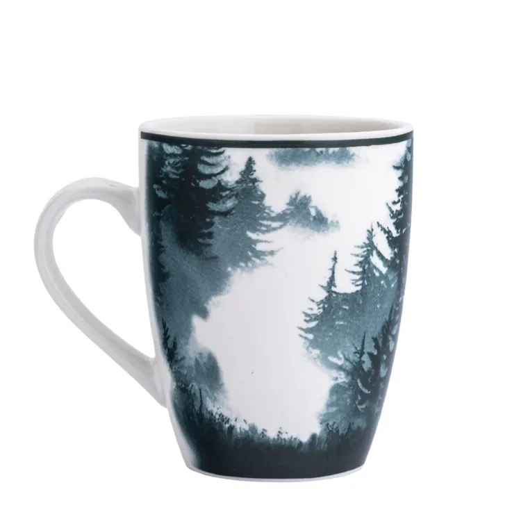 Altom Design, secret forest kubek porcelanowy baryłka, 320 ml