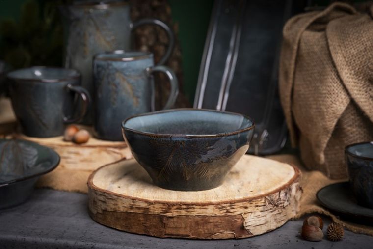 Altom Design, Sosnowy las, miska ceramiczna, 14,5 cm, 600 ml