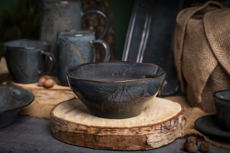 Altom Design, Sosnowy las, miska ceramiczna, 17,5 cm, 1000 ml