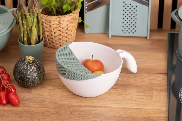 Altom Design, Spiżarnia pani domu, miska z nakładką cedzakową, 19-25.5-12 cm