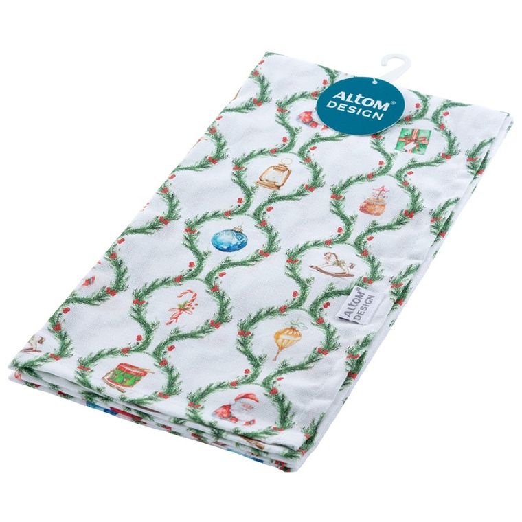 Altom Design, świąteczna girlanda ręcznik kuchenny, 45-60 cm, 100% bawełna