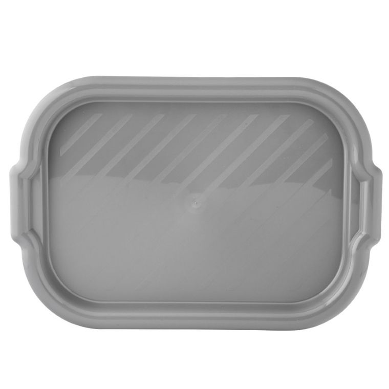 Altom Design, taca prostokątna, szara, 39-27-2,5 cm